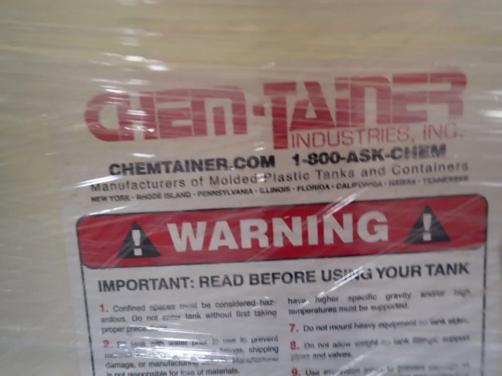 Chem-tainer Plastic Tanks