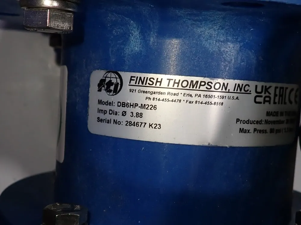 Finish Thompson Inc 0.37 Kw Pump - D86hp-m226