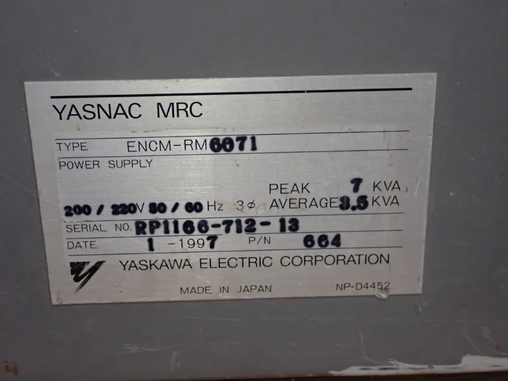 Yaskawa / Motoman Robot - Yr-sk16-c000