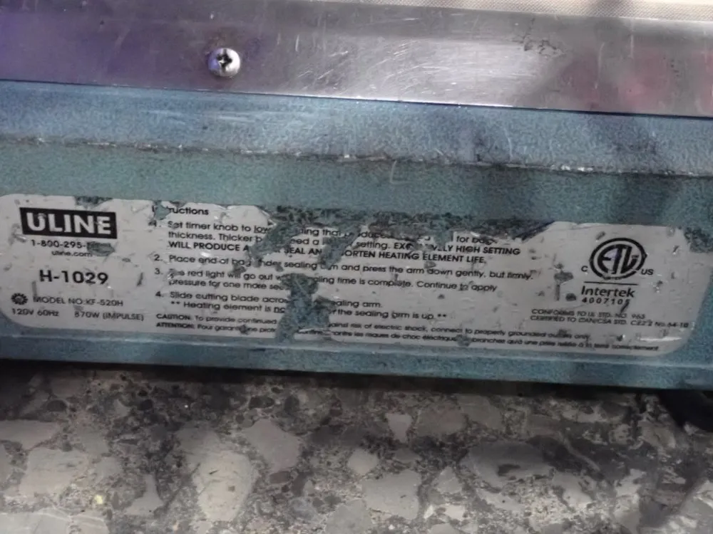 Uline 870 W Heat Sealer - H-1029