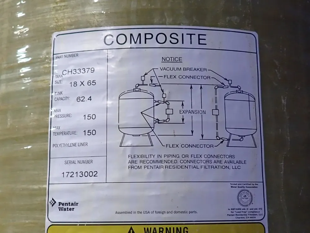 Pentair Water Reverse Osmosis System - Ch33379
