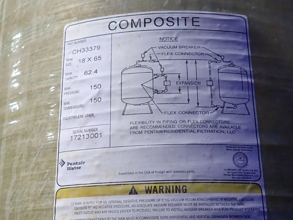 Pentair Water Reverse Osmosis System - Ch33379