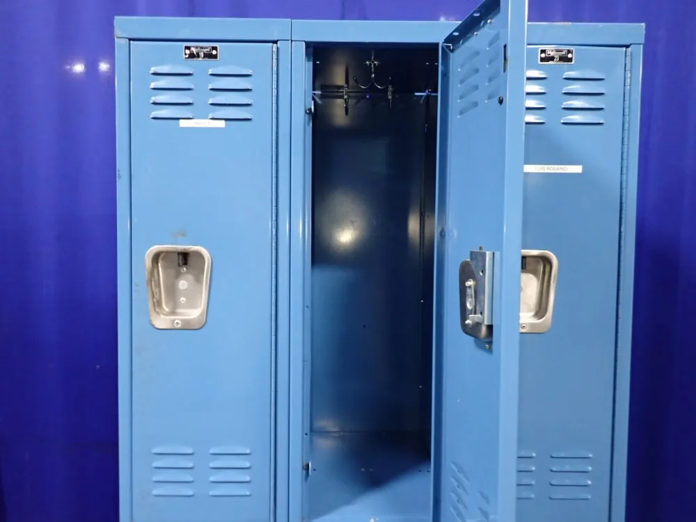 Hallowell 6 Lockers / 16 1/2" X 12" X 34" Locker Unit