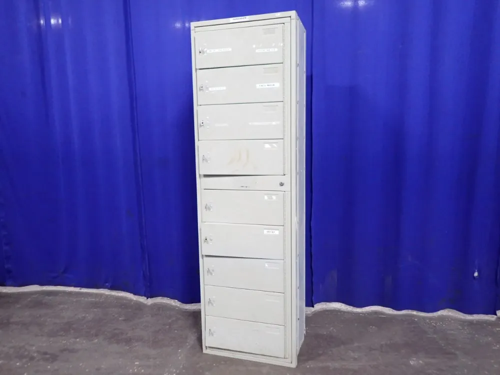 9 Lockers / 15" X 24" X 7 1/2" Locker Unit