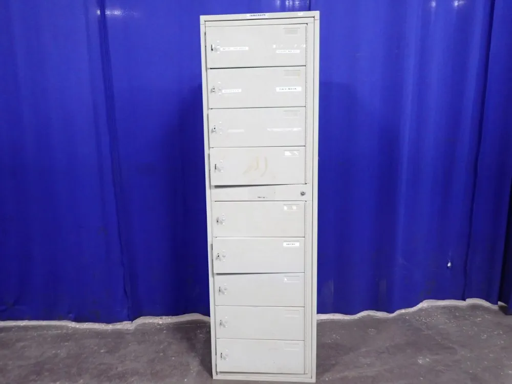 9 Lockers / 15" X 24" X 7 1/2" Locker Unit
