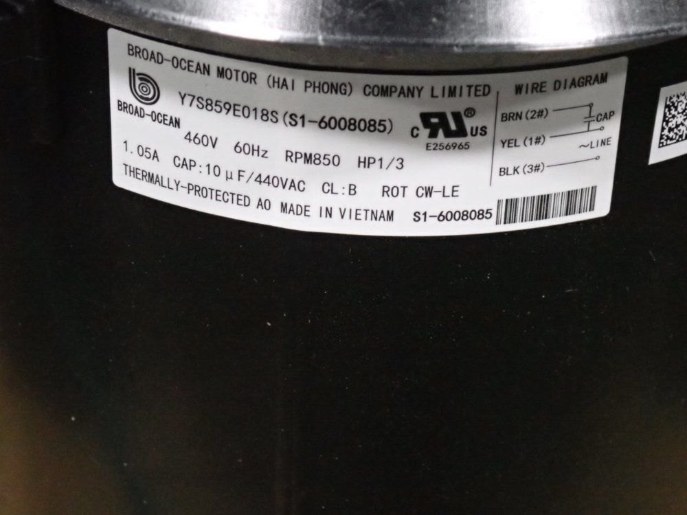 Broad-ocean 1/3 Hp Motor - Y7s859e018s