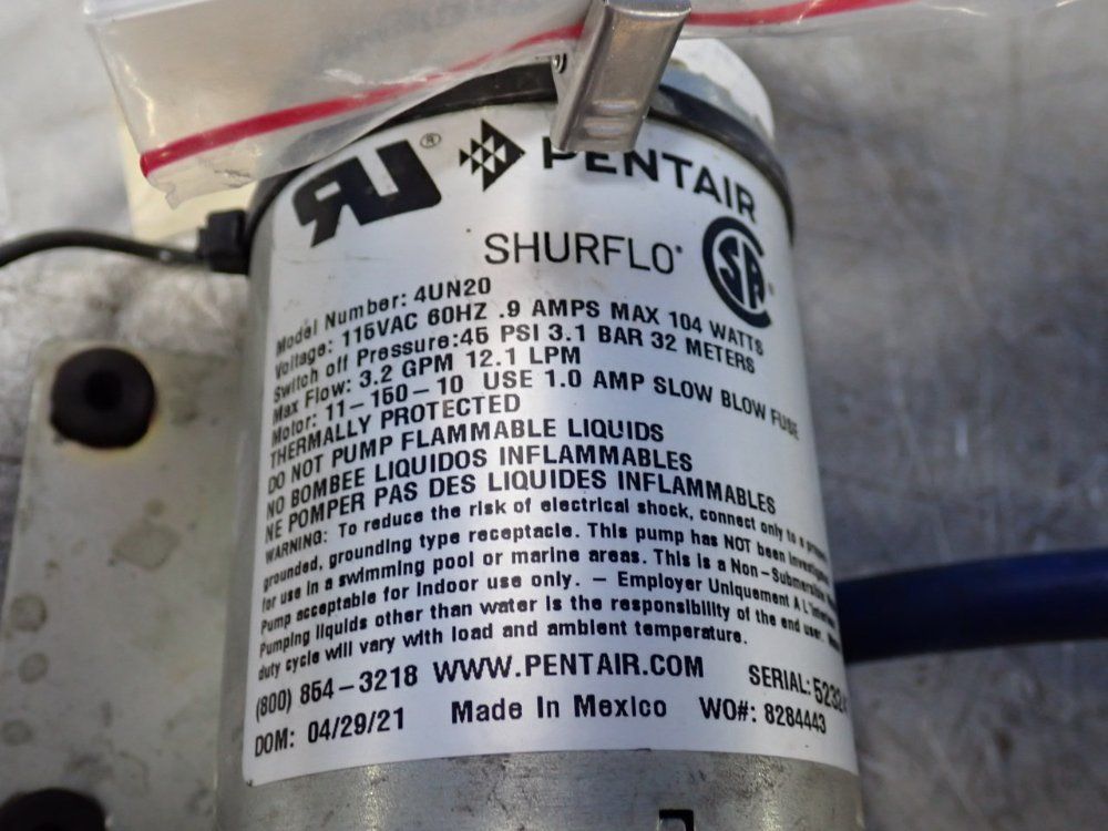 Pentair 104 W Diaphragm Pump - 4un20