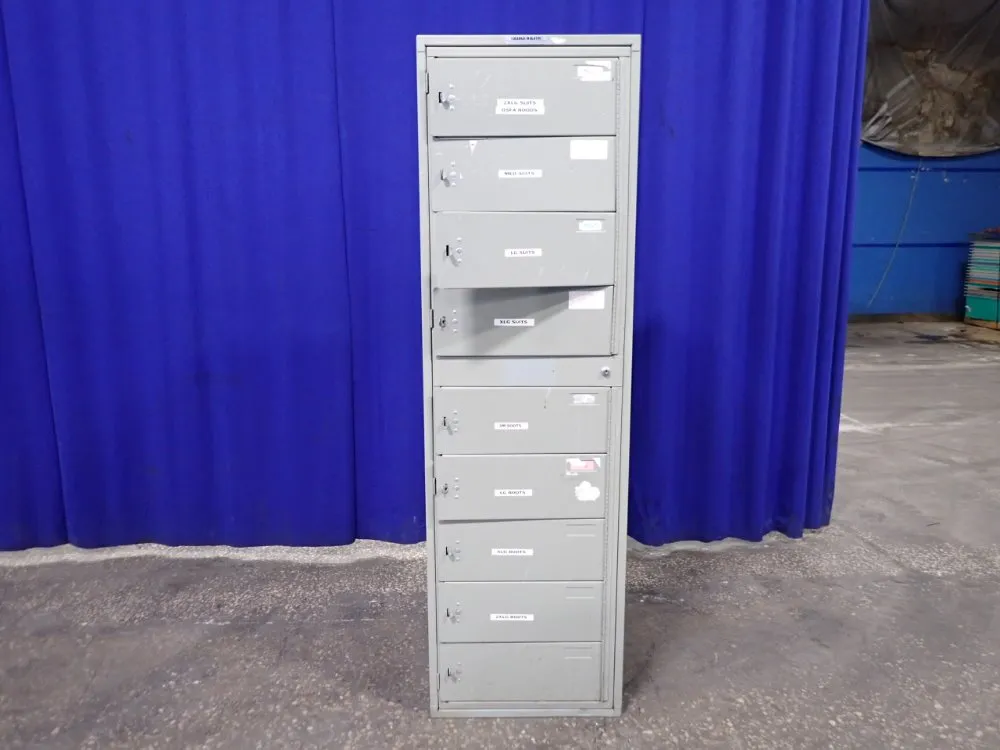 9 Lockers / 15" X 24" X 7 1/2" Locker Unit