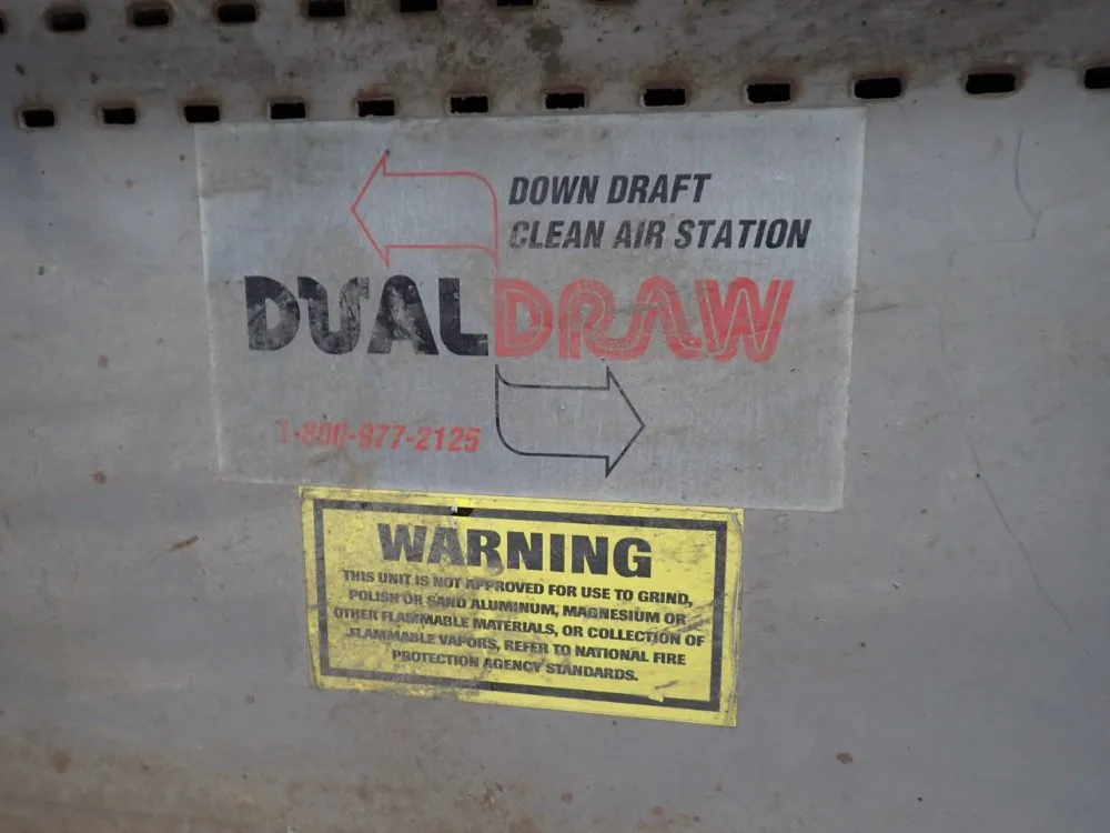 Dual Draw 58" X 24" Down Draft Table