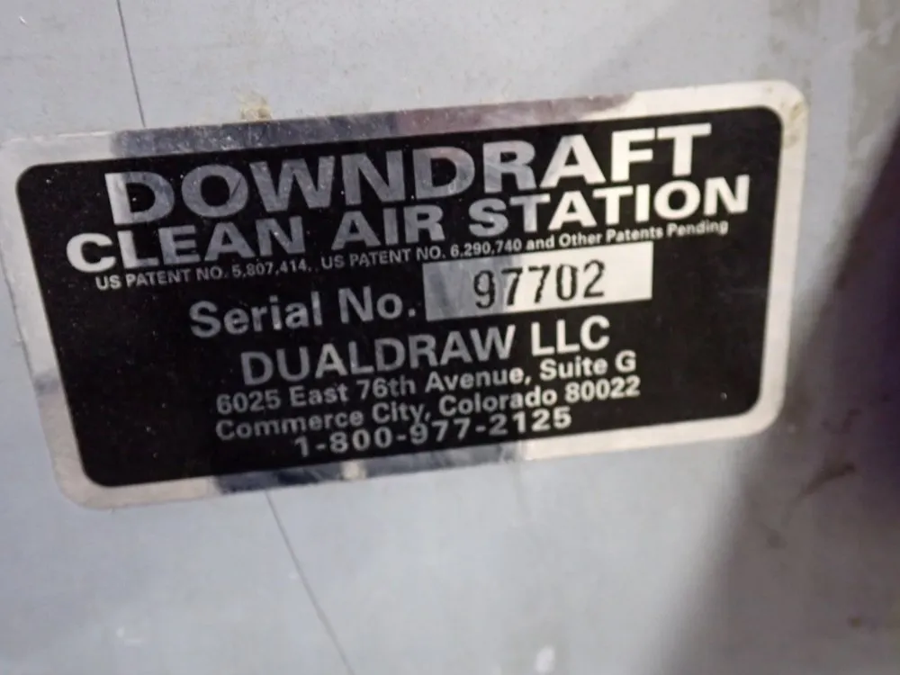 Dual Draw 58" X 24" Down Draft Table