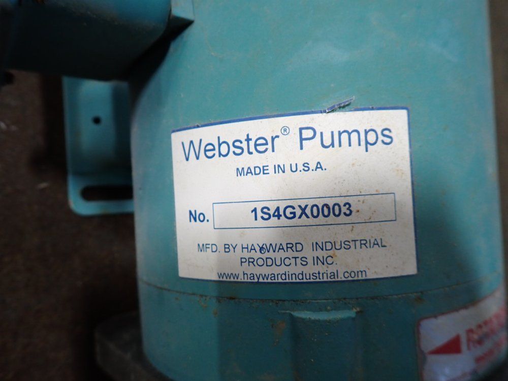 Webster 1/2 Hp Pump - 1s4gx0003
