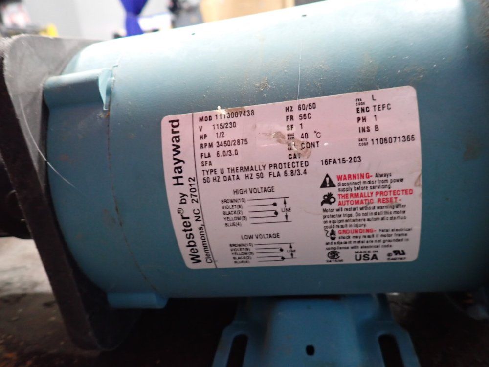 Webster 1/2 Hp Pump - 1s4gx0003