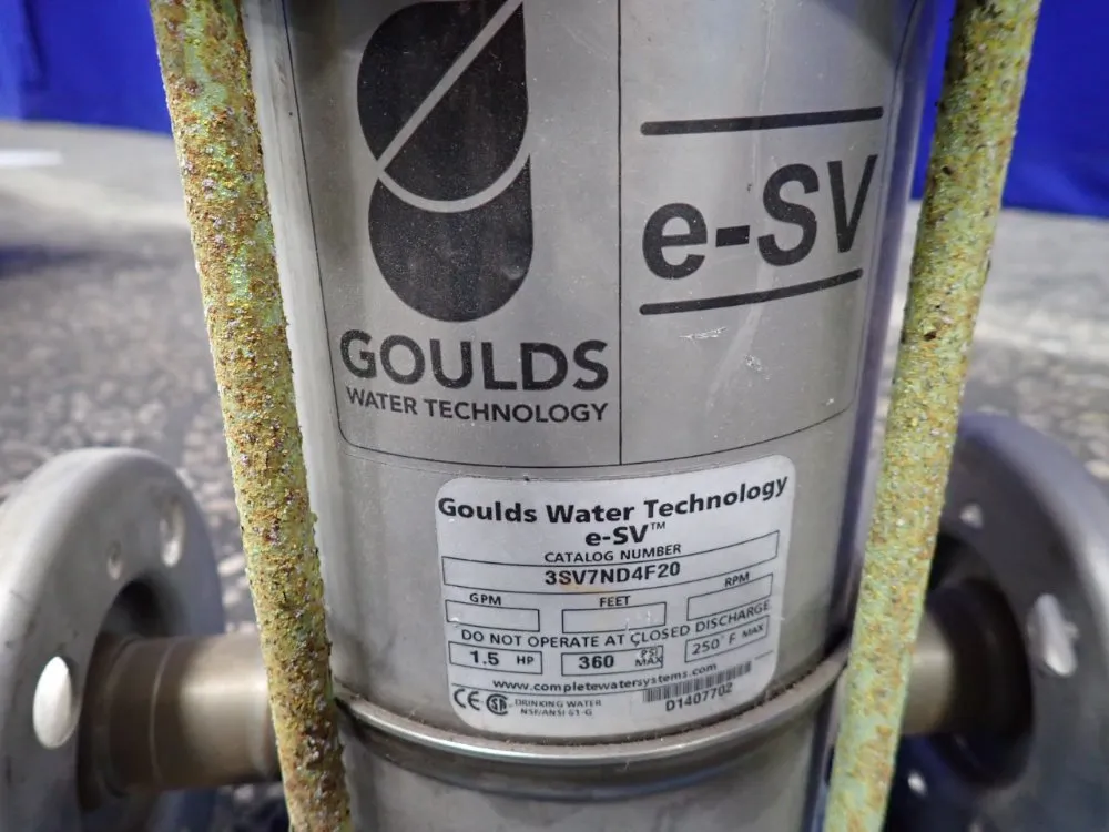 Goulds Water Technology Pump - 3sv7nd4f20