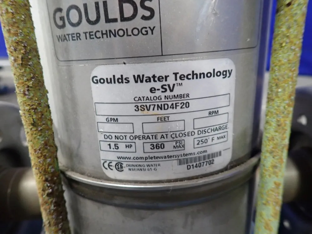 Goulds Water Technology Pump - 3sv7nd4f20