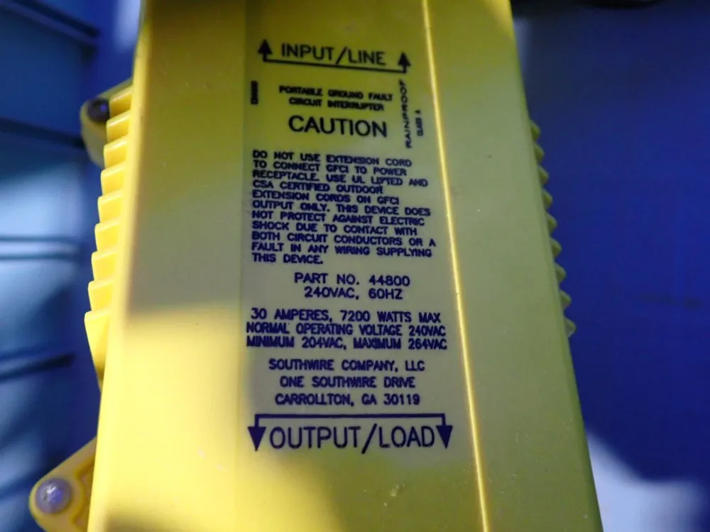 Hubbell Portable Ground Fault Circuit Breaker, Hdmi Cord