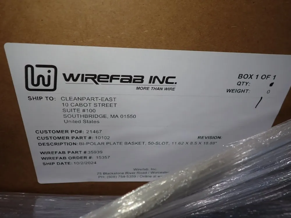 Wirefab Inc 11.62 X 8.5 X 18.88 Plate Baskets