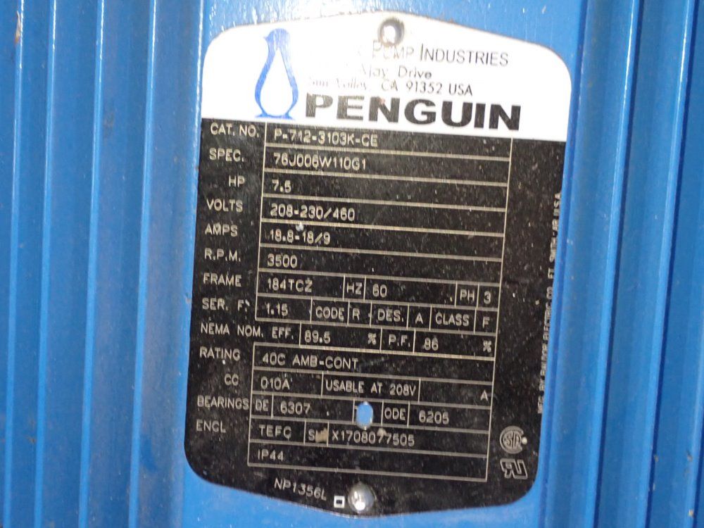 Peguin 7.5 Hp Pump - P-712-3103k-ce