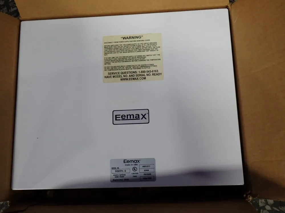 Eemax Electric Tankless Water Heater - Ex320t3-s