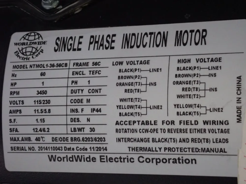 Trinco 1 Hp Dust Collector - 800pt