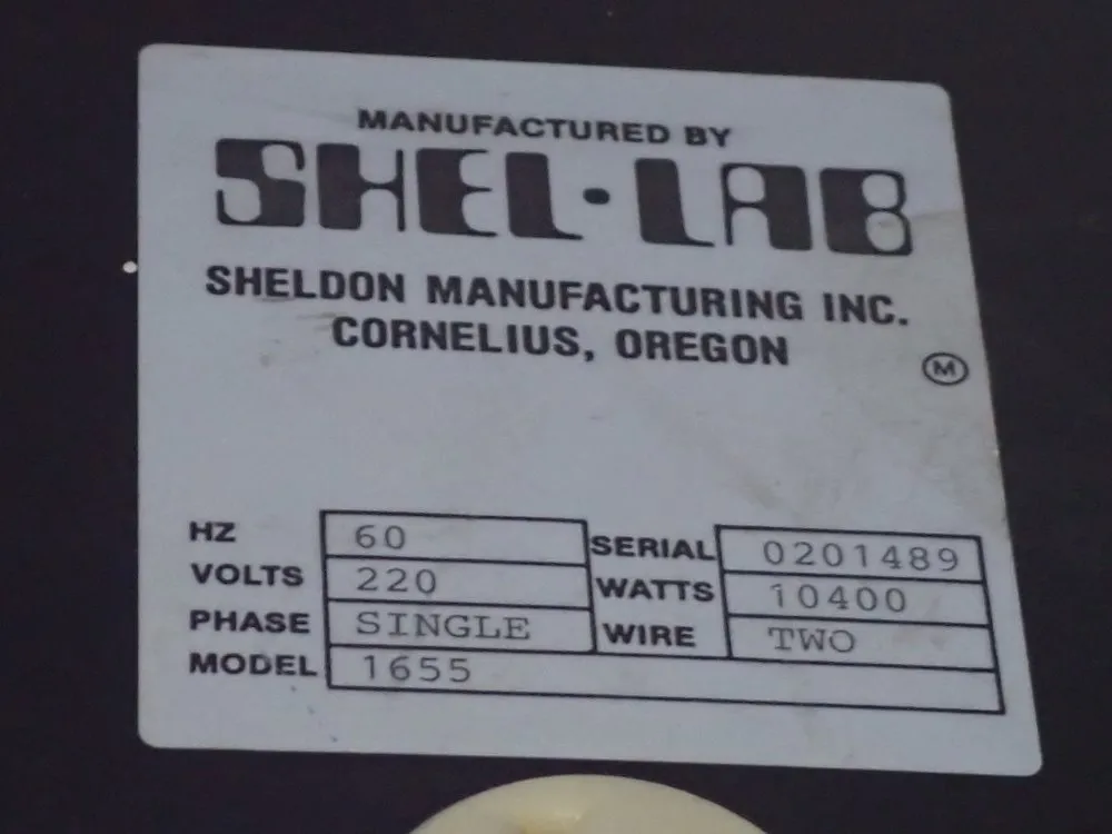 Shel-lab Oven - 1655