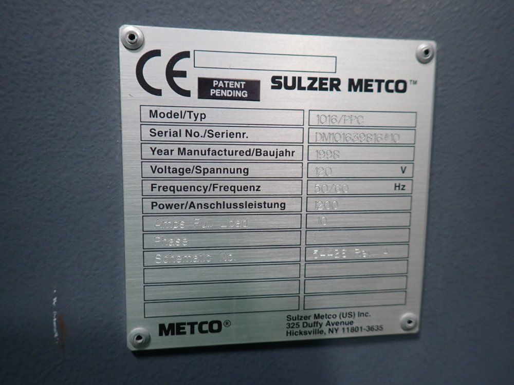 Sulzer Metco Thermal Spray System - 350ru