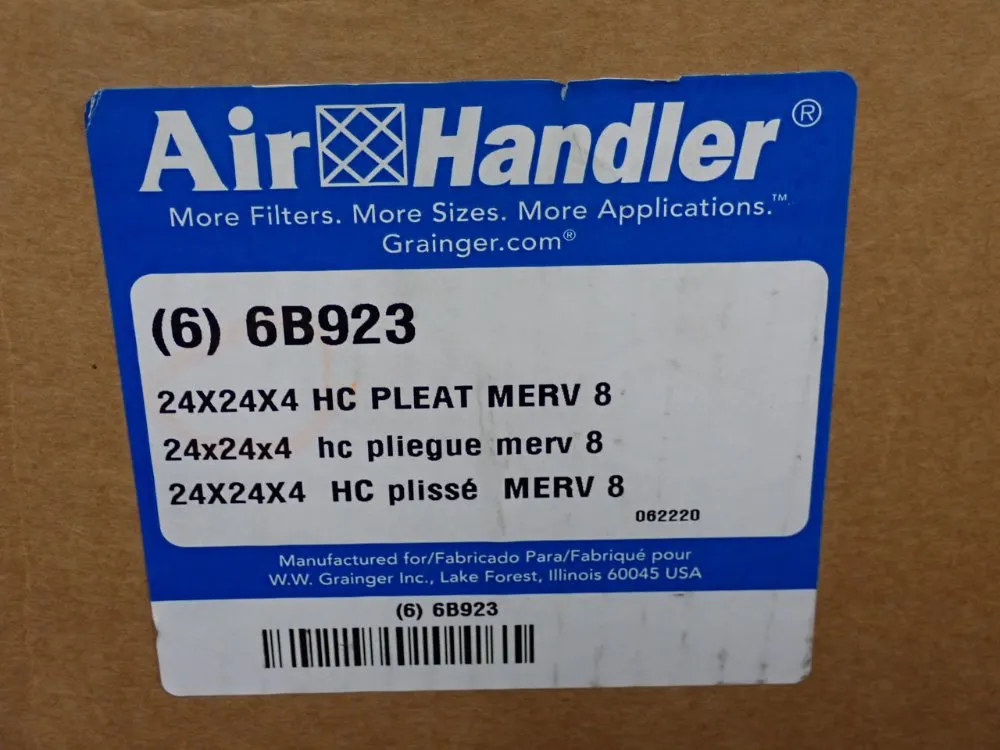 Airhandler 24" X 24" X 4" Filters - 6b923