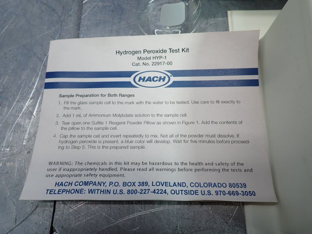 Hach Hydrogen Peroxide Test Kit - Hyp-1