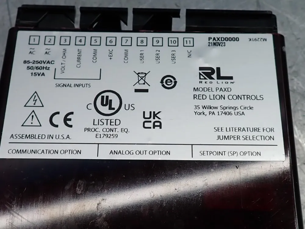 Red Lion Panel Meter - Paxd0000