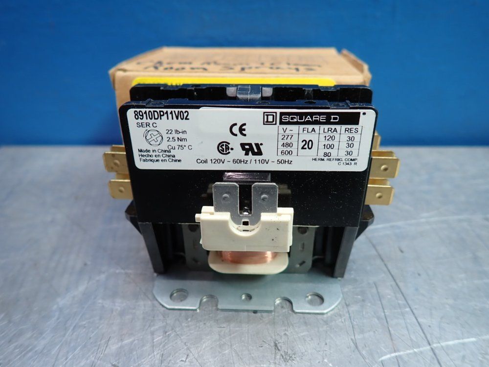 Square D Definite Purpose Contactor - 8910dp11v02