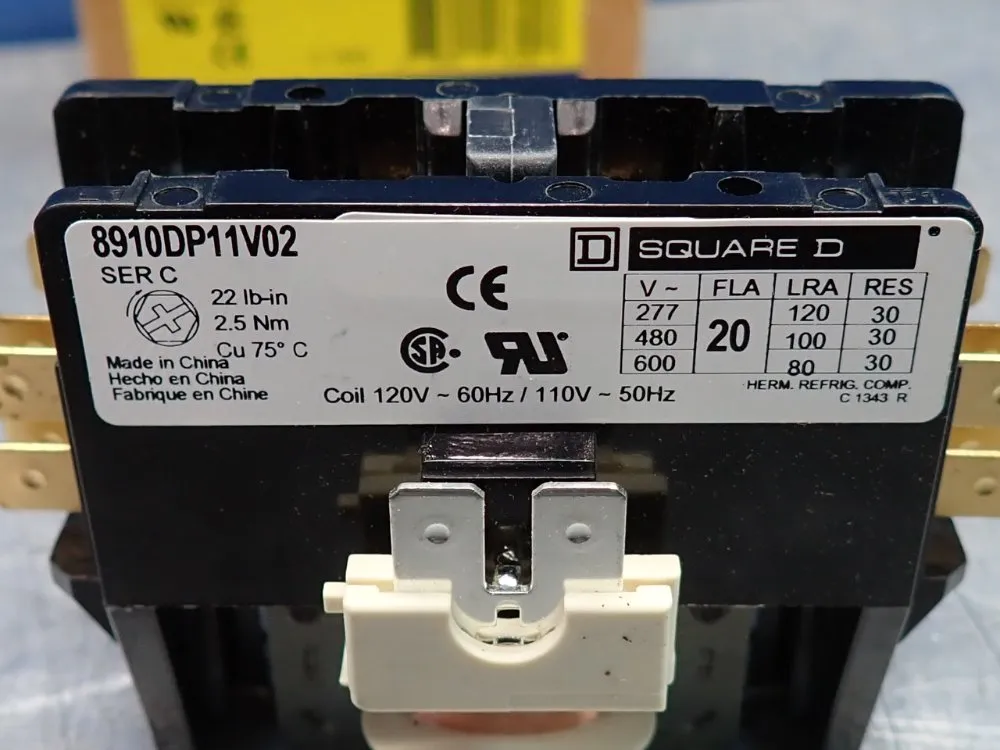 Square D Definite Purpose Contactor - 8910dp11v02