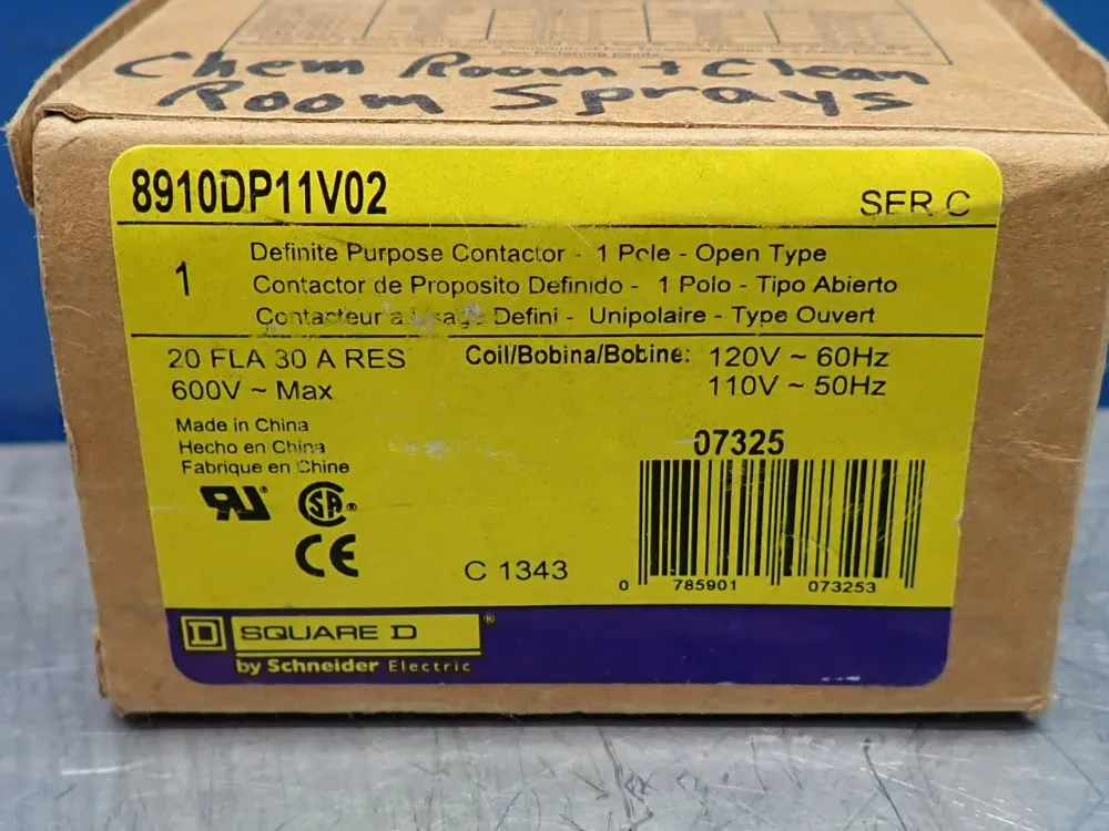 Square D Definite Purpose Contactor - 8910dp11v02