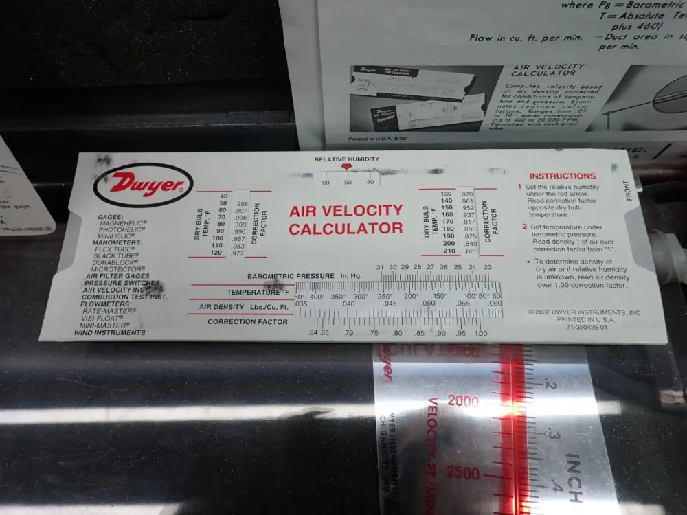 Dwyer Air Velocity Meter - 400-10