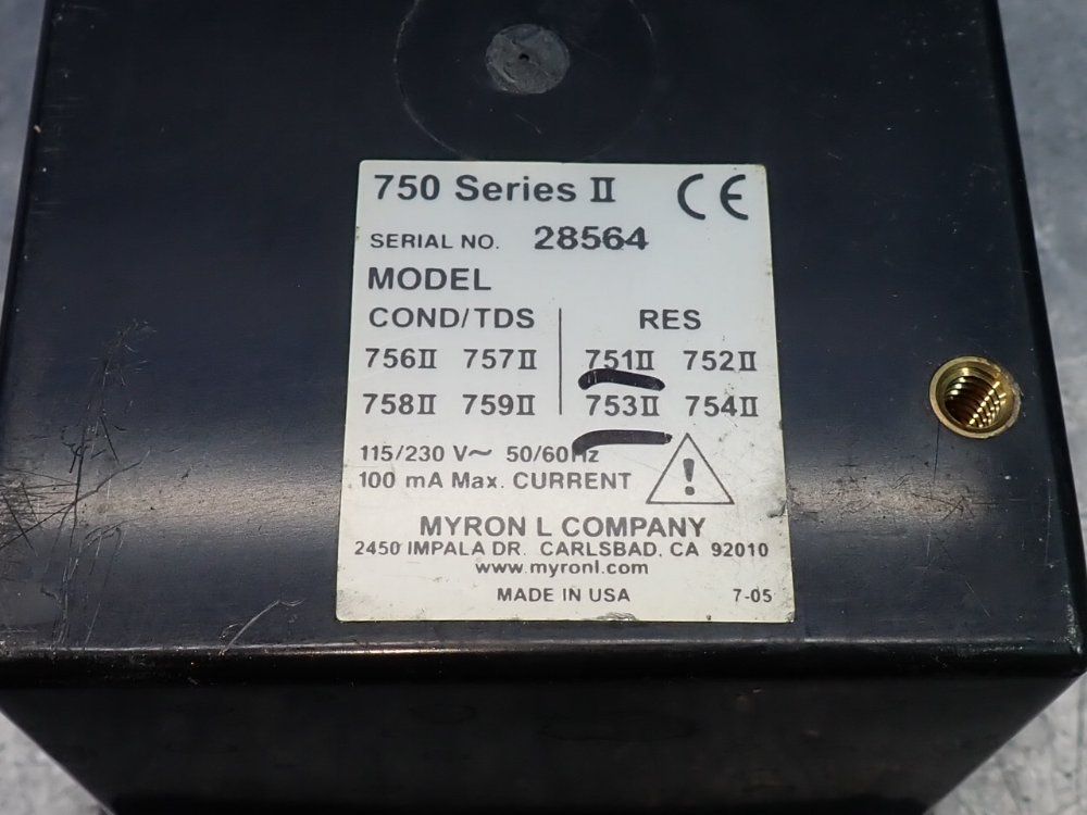 Myron L Company Conductiviy Monitor - 750ii