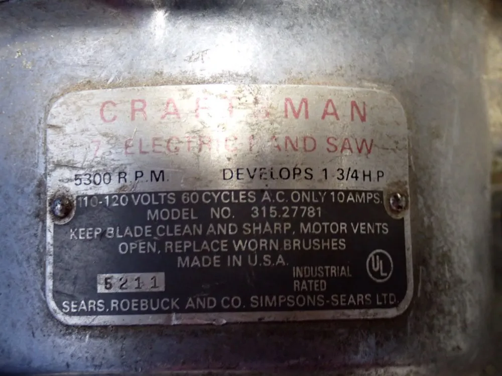 Craftsman 1.75 Hp Electric Band Saw - 315.27781