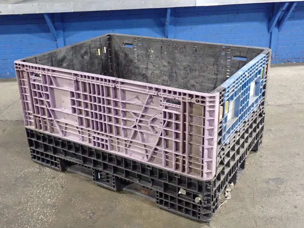 60"x 44"x 28" Collapsible Plastic Crate