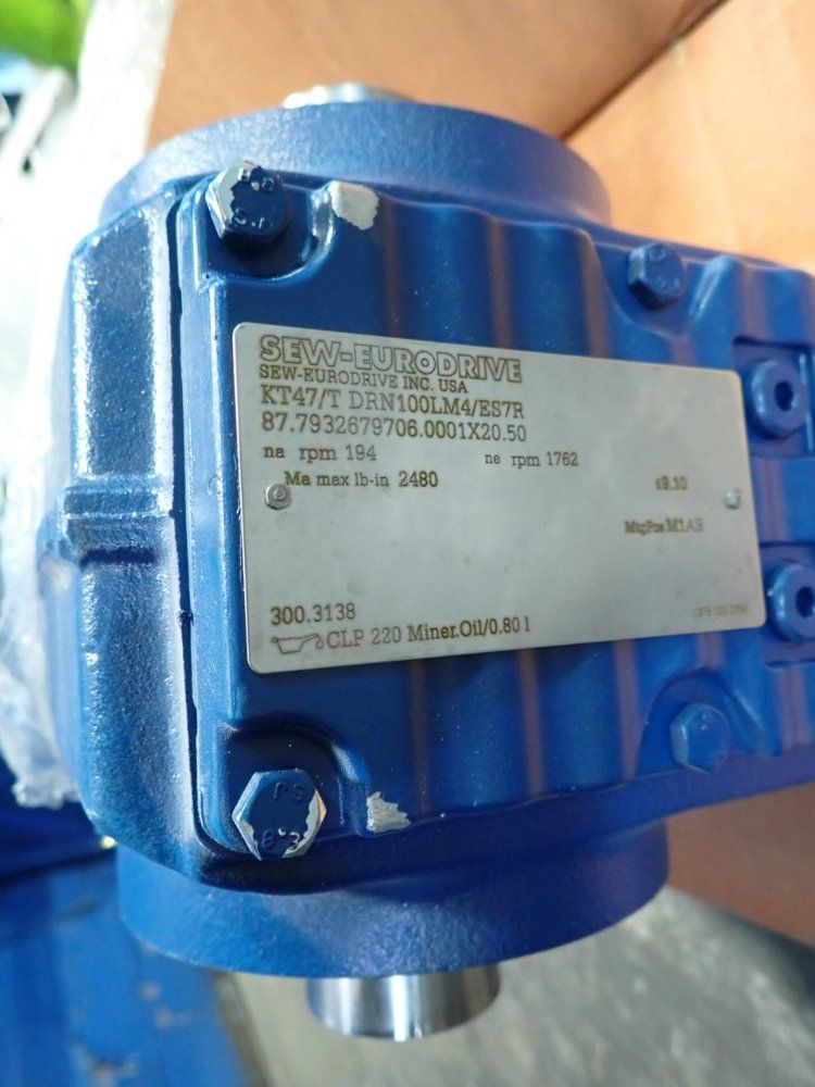 Sew Eurodrive 3 Hp Gear Drive - Kt47/tdrn100lm4/es7r