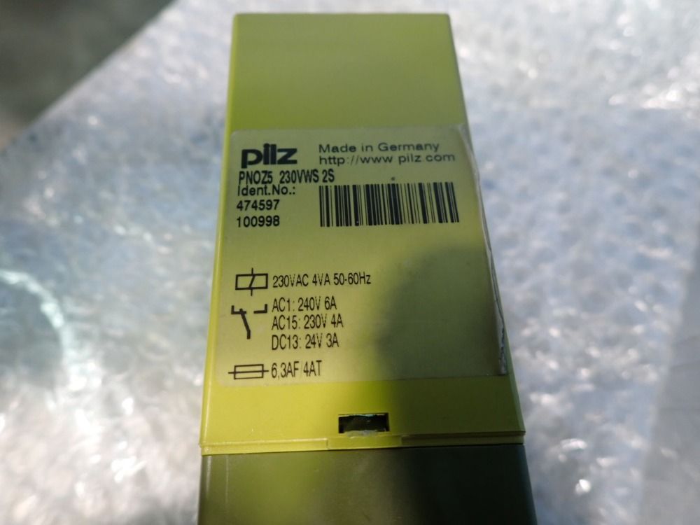 Pilz Safety Relay - Pnoz5-230vws-25