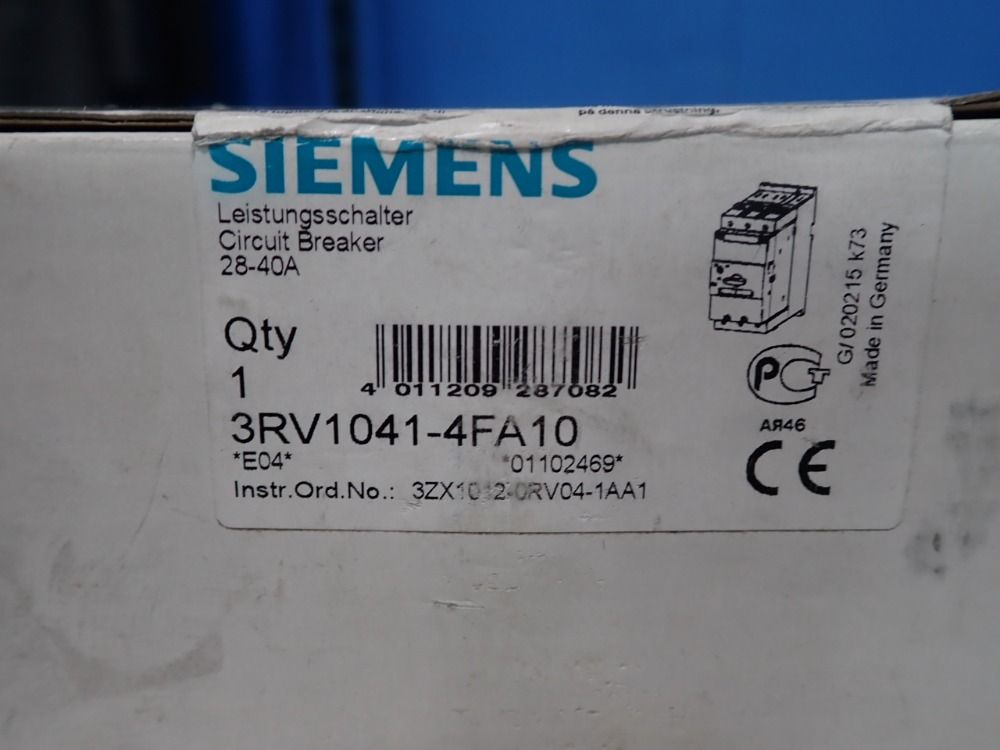 Siemens Circuit Breaker - 3rv1041-4fa10