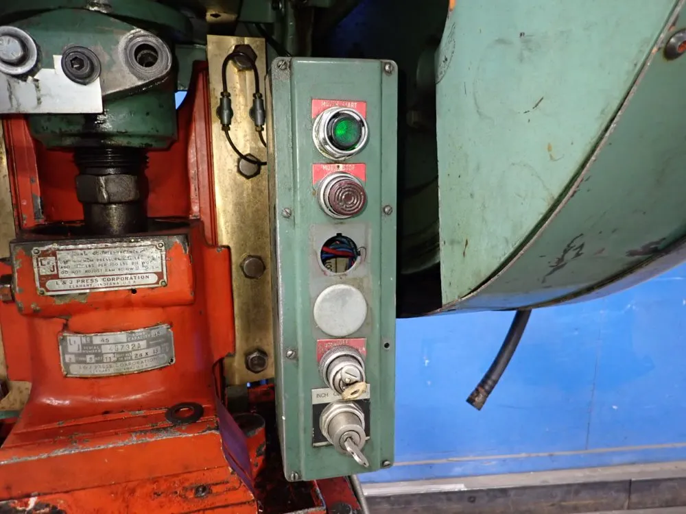 L&j Press Corporation 45 Ton Obi Press - 45