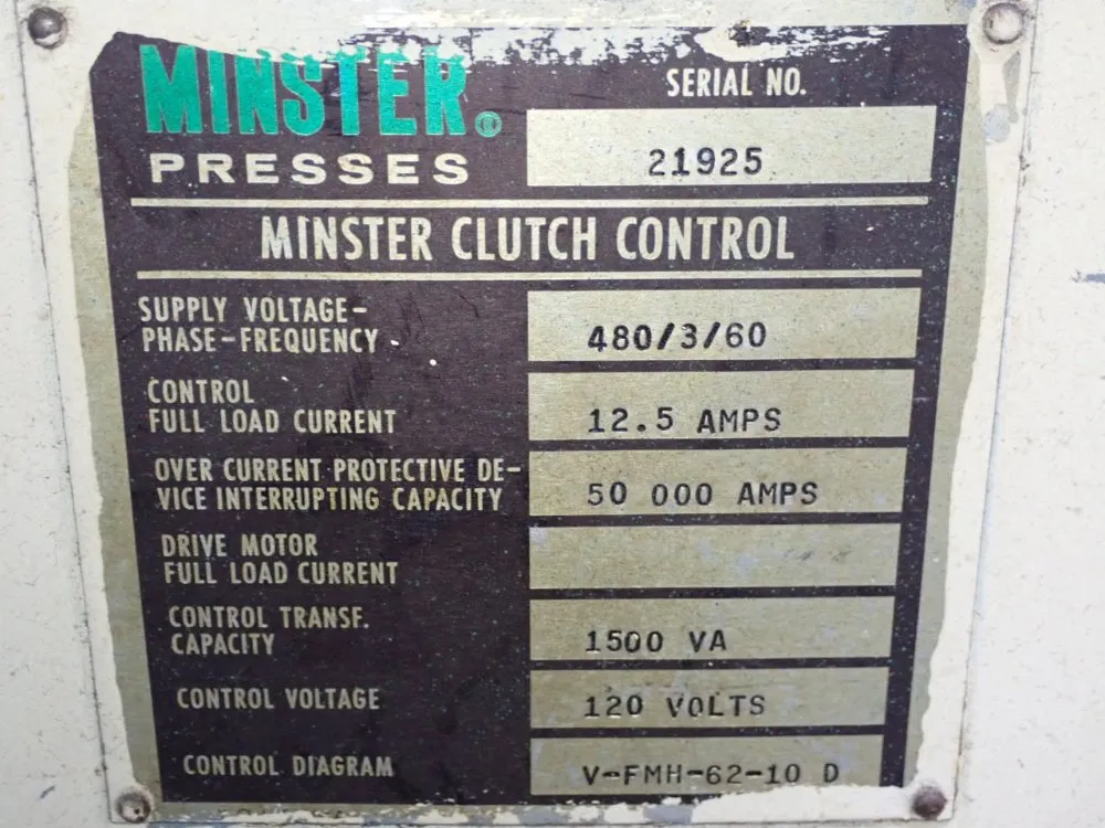 Minster High Speed Press - P2-30-24