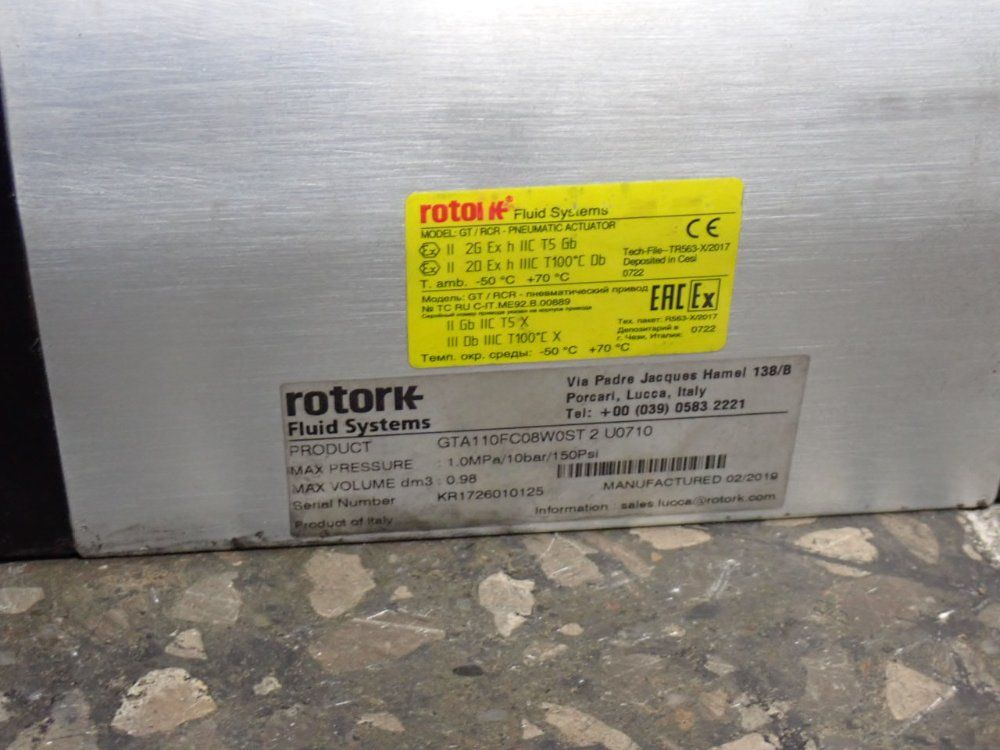 Rotork 150 Psig Pneumatic Actuator