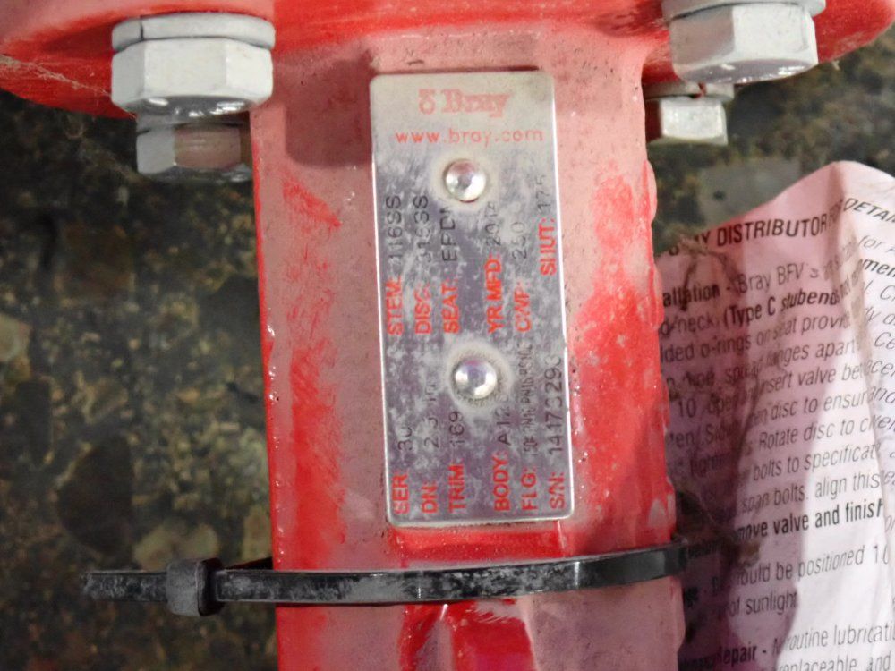 Bray 8" Butterfly Valve