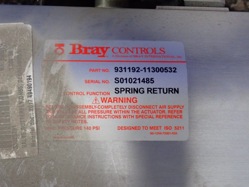 Bray 2 1/2" Butterfly Valve