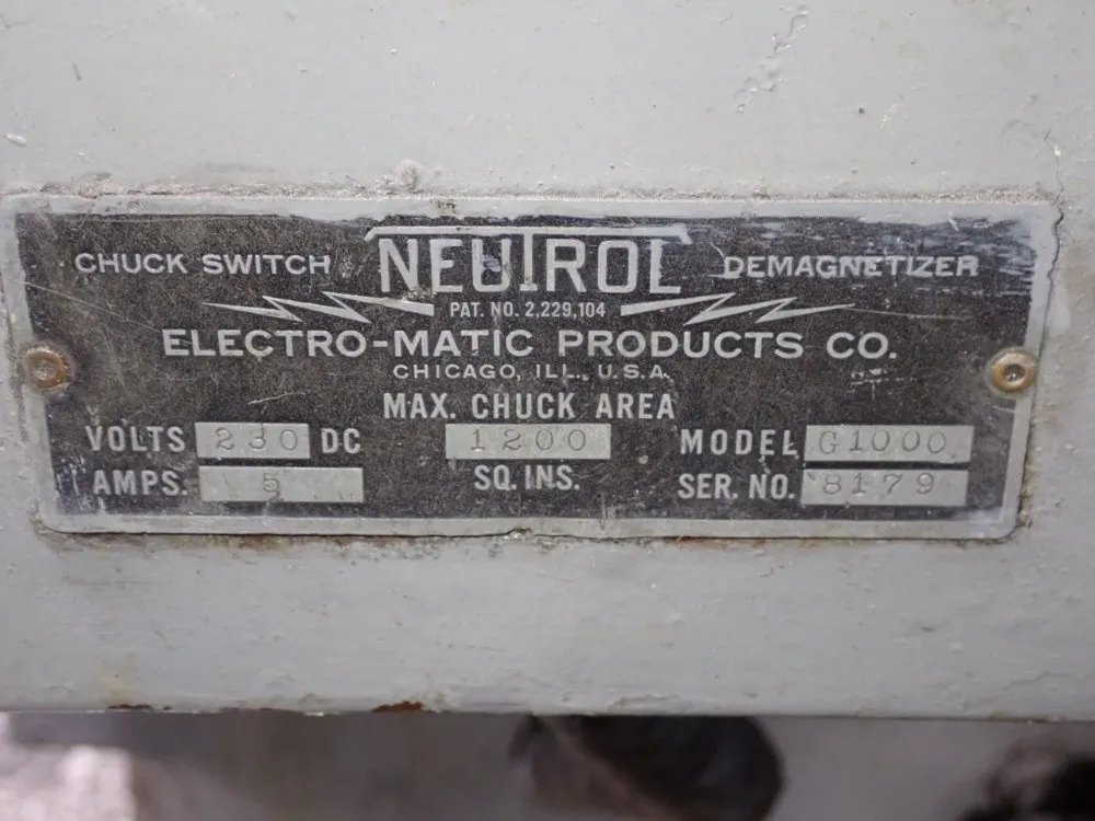 Blanchard 36" Rotary Surface Grinder - No.18