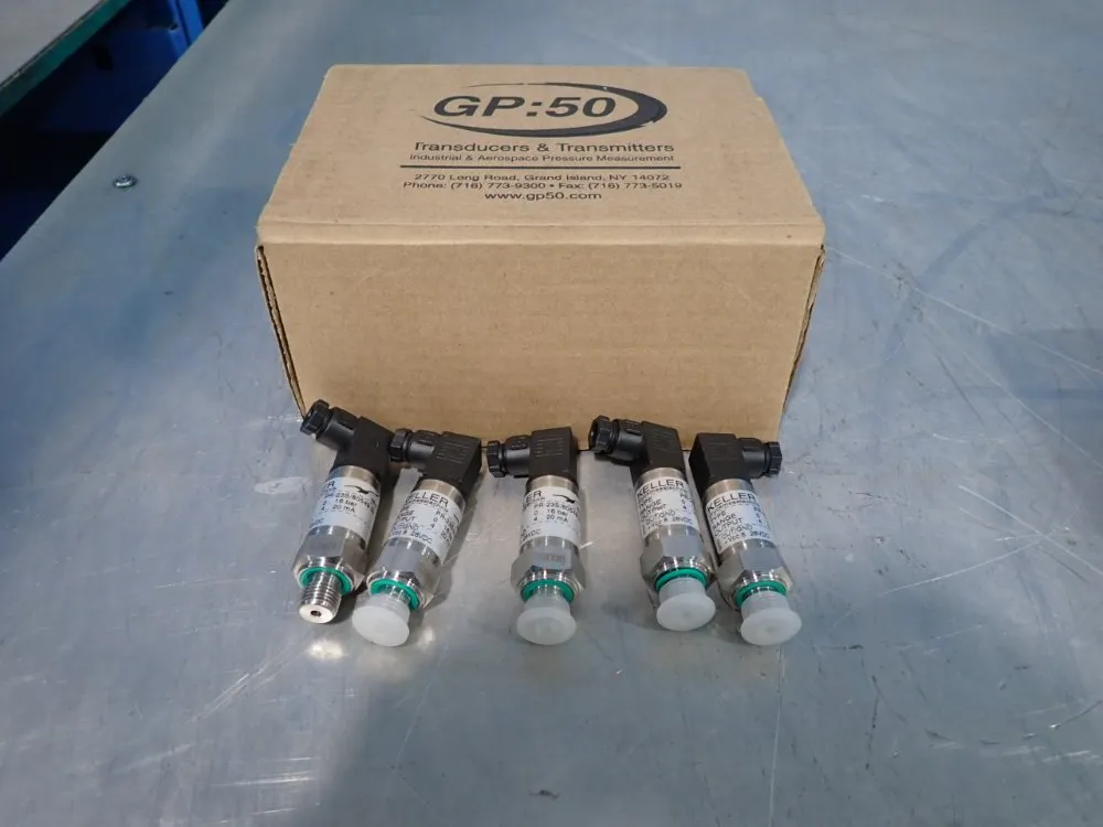 Keller Lot Of 5 Pressure Transmitters - Pr-23s/80549.33