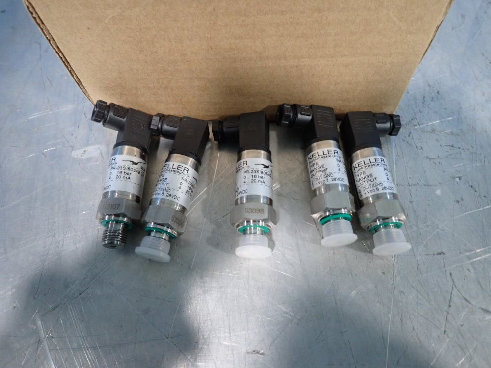Keller Lot Of 5 Pressure Transmitters - Pr-23s/80549.33