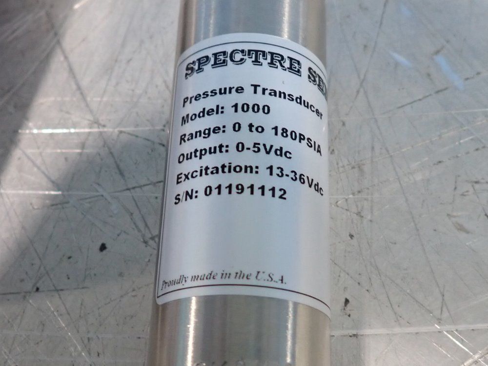 Spectre Sensors Lot Of 3 Pressure Transducers - 1000