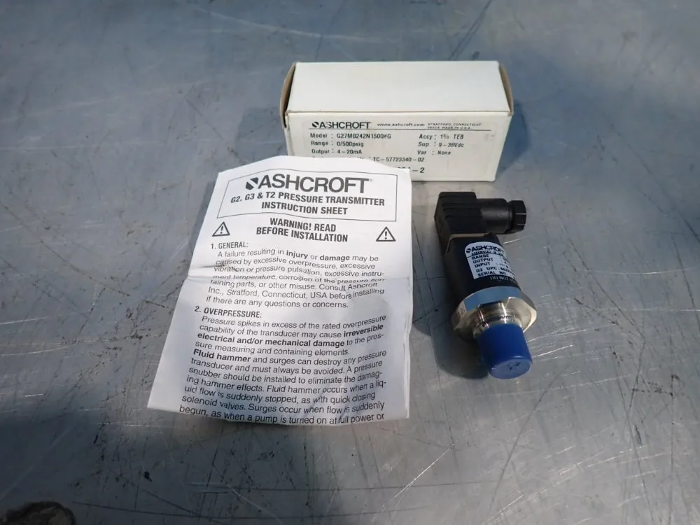 Ashcroft Pressure Transmitter - G27m0242n1500#g