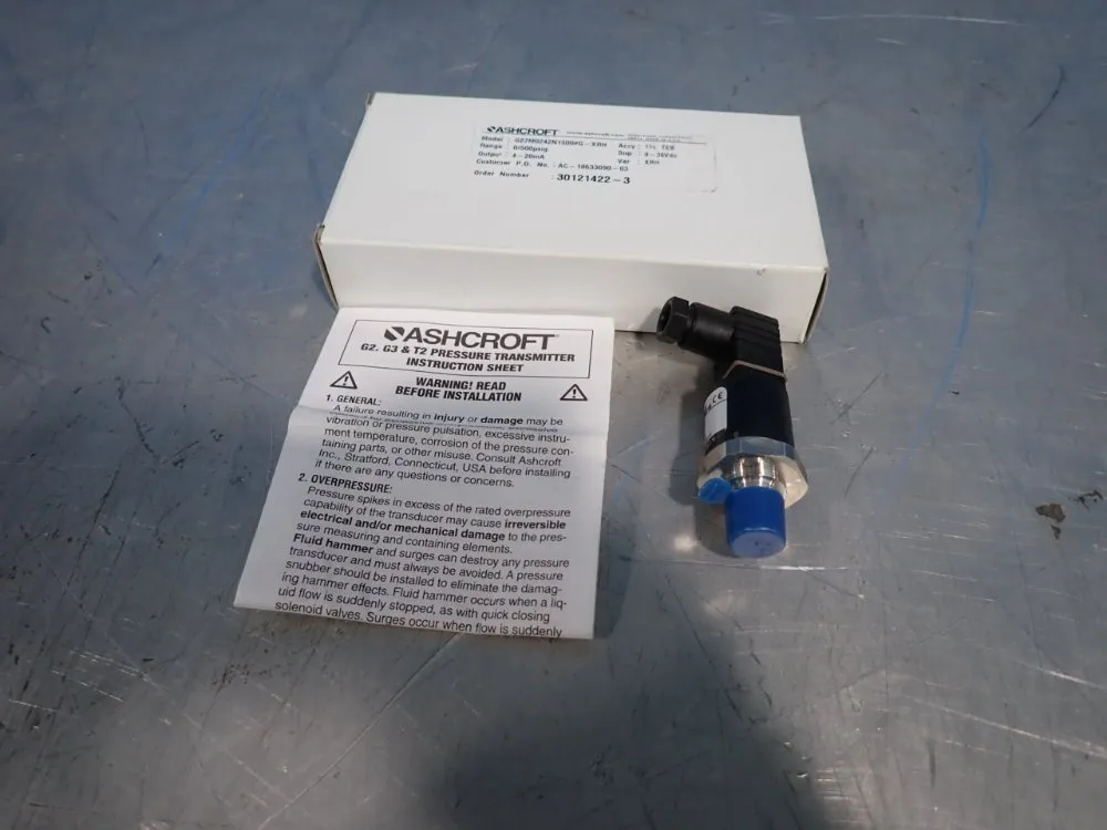 Ashcroft Pressure Transducer - G27m0242n1500#g-xrh