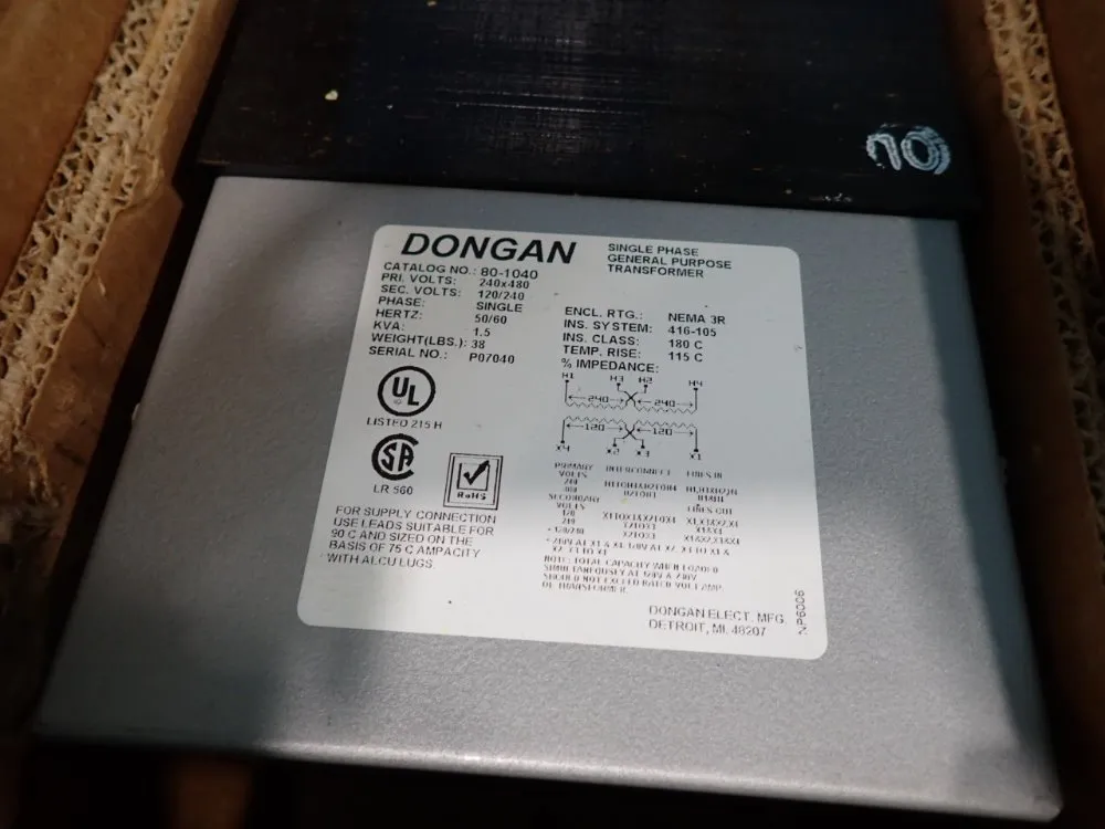 Dongan 1.5 Kva Transformer - 80-1040